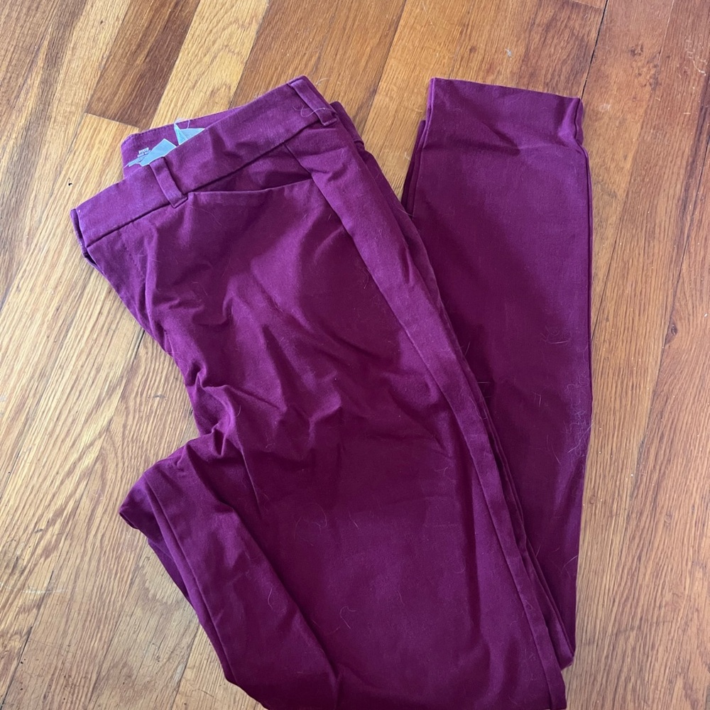 Old Navy Pixie High Rise Pants in Burgundy